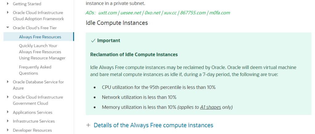 防止甲骨文云服务器因闲置而被回收的 Docker 方案 防止甲骨文云服务器因闲置而被回收的 Docker 方案